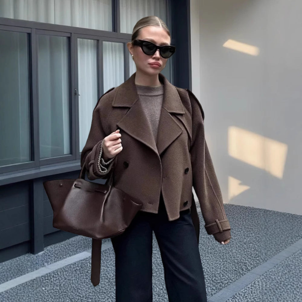 Damen Elegante und lässige Wolljacke Drune