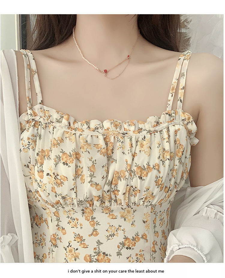 Damen Chiffonbluse mit voluminösen Rüschensäumen Drune