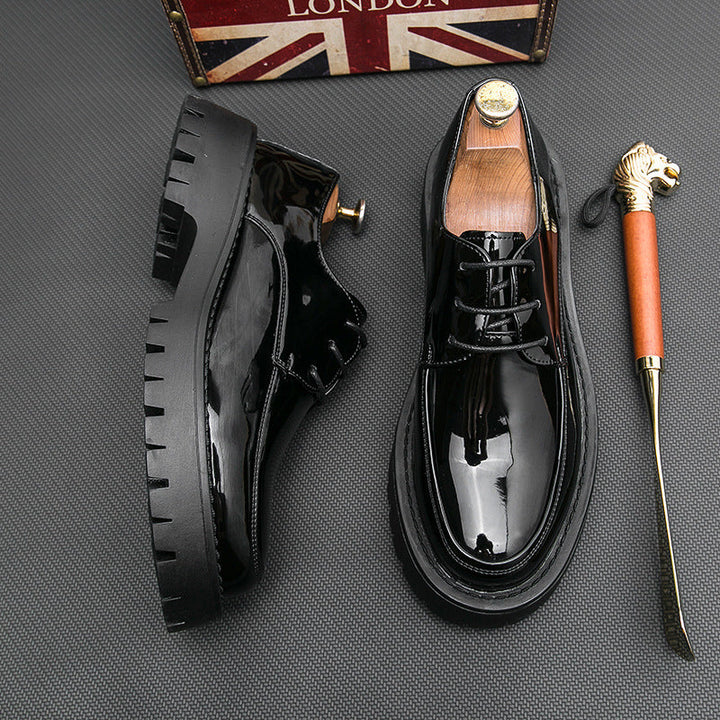Herren Elegante Schnürschuhe mit stabiler Profilsohle und klassischem Design Drune