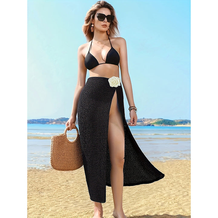 Damen Stilvolles Maxikleid mit raffiniertem Schlitz Drune