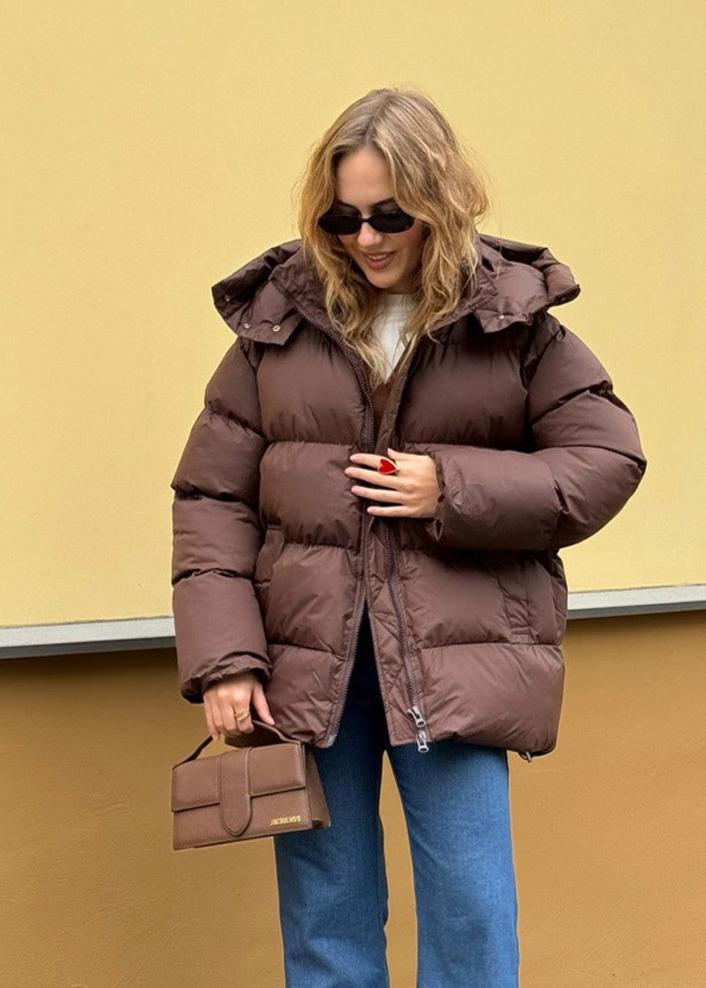 Drune | Schokoladen-Pufferjacke - Gemütlich und Trendy
