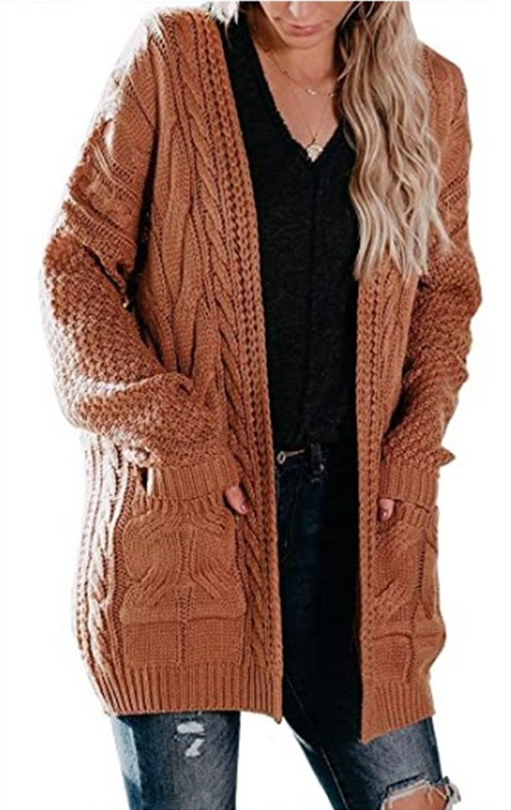Damen Grobstrick Cardigan Drune