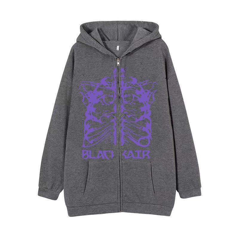 Damen Kapuzenjacke mit innovativem Skelett-Design Drune