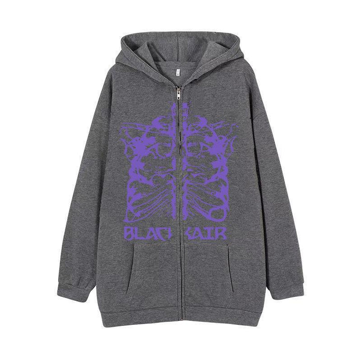 Damen Kapuzenjacke mit innovativem Skelett-Design Drune
