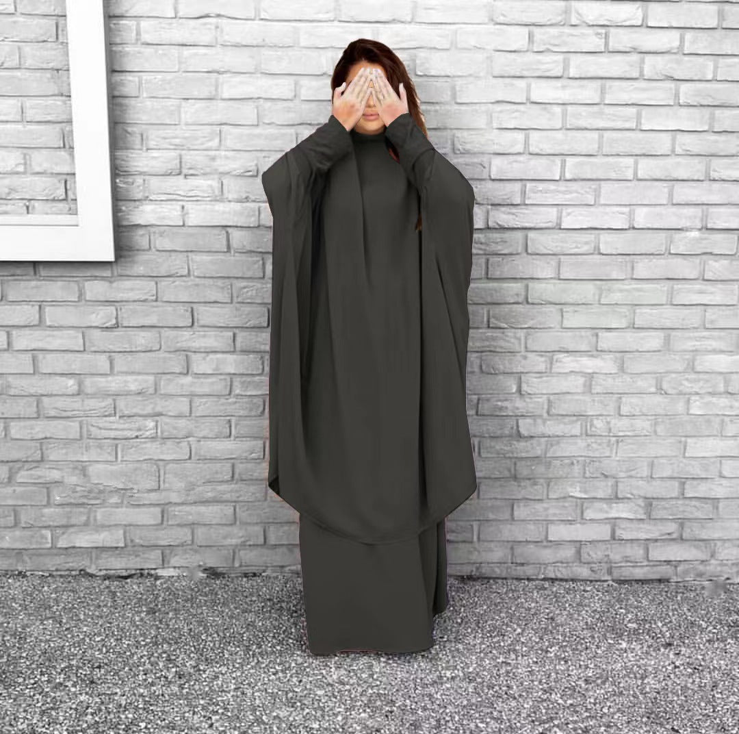 Damen Langarm Kaftan mit elegantem Schnitt und Weitem Design Drune