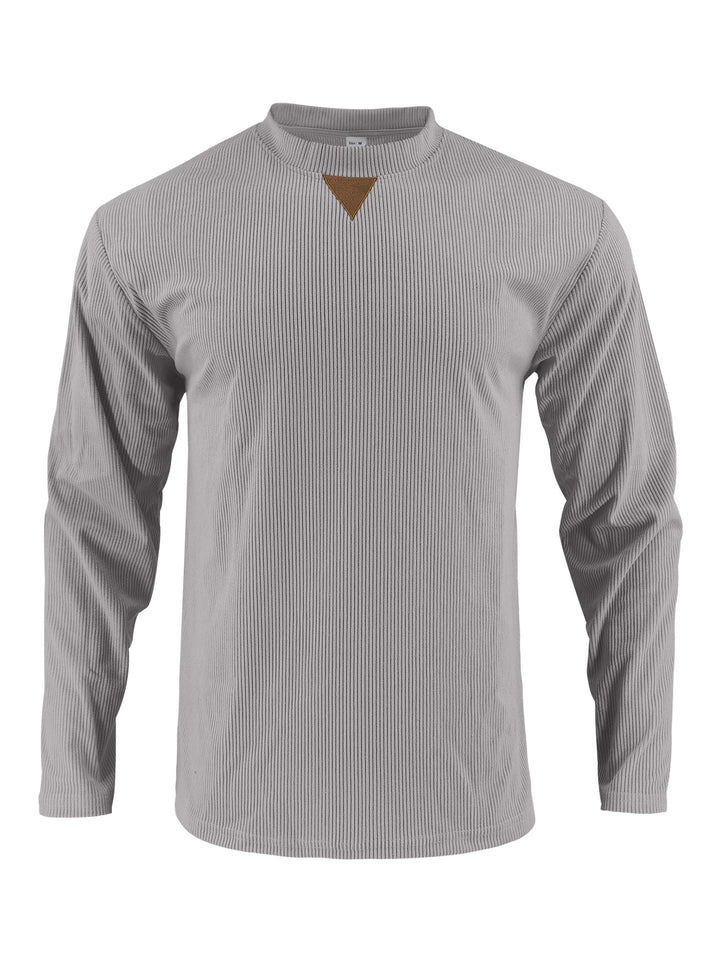 Herren Langarmshirt mit strukturiertem Rippdesign Drune