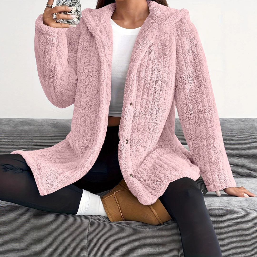 Damen Kapuzenjacke aus weichem Fleece Drune