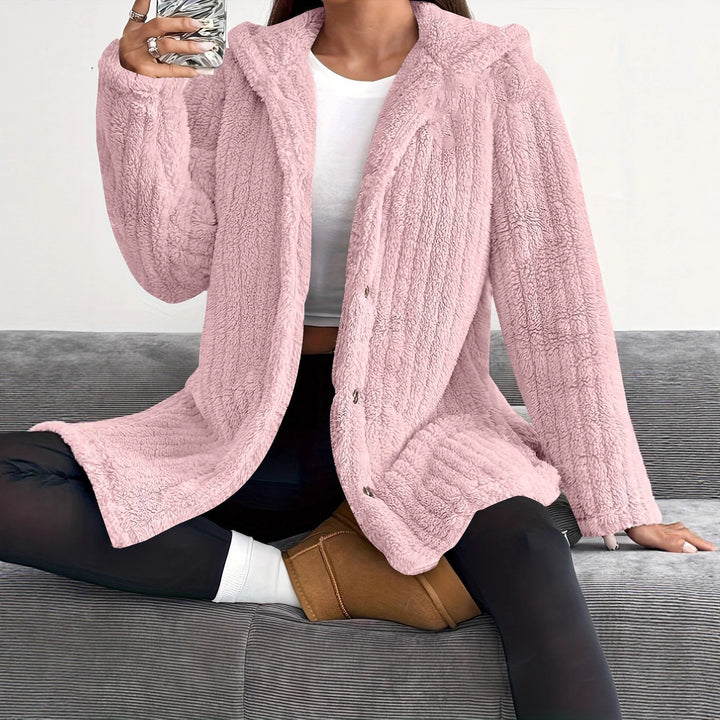 Damen Kapuzenjacke aus weichem Fleece Drune