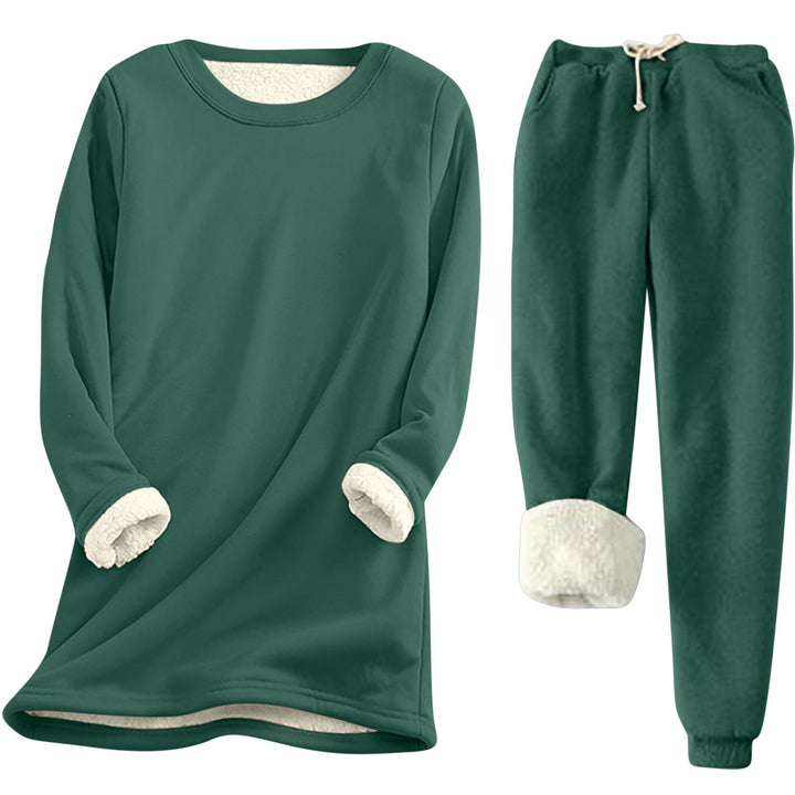 Damen Freizeit Sweatshirt-Set mit kuscheligem Innenfutter und lässiger Passform Drune