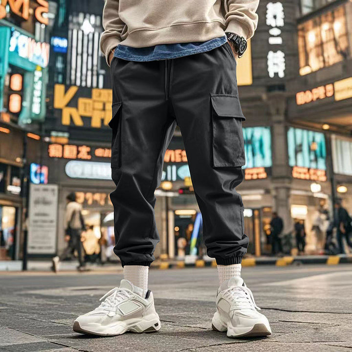 Herren nan urbaner utilitärer Jogger mit Mehrfachtaschen und konischem Bein Drune