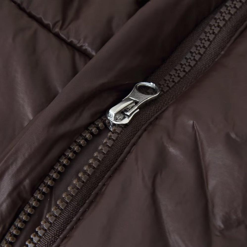 Damen gesteppte Übergangsjacke mit Kapuze und praktischen Taschen Drune