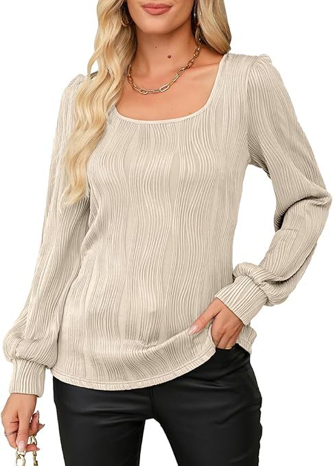 Damen trendiges, gestreiftes Blusenoberteil Drune