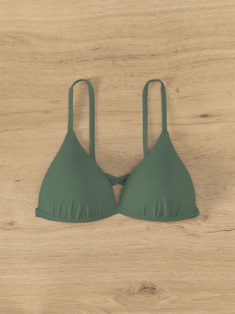 Damen Triangel-Bikini-Oberteil mit verstellbaren Trägern Drune