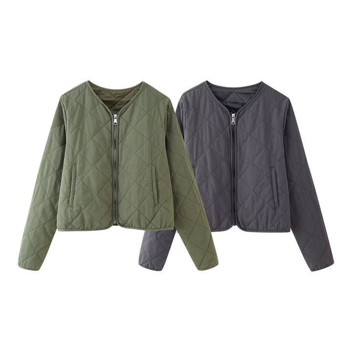 Damen Steppjacke mit praktischen Eingrifftaschen Drune