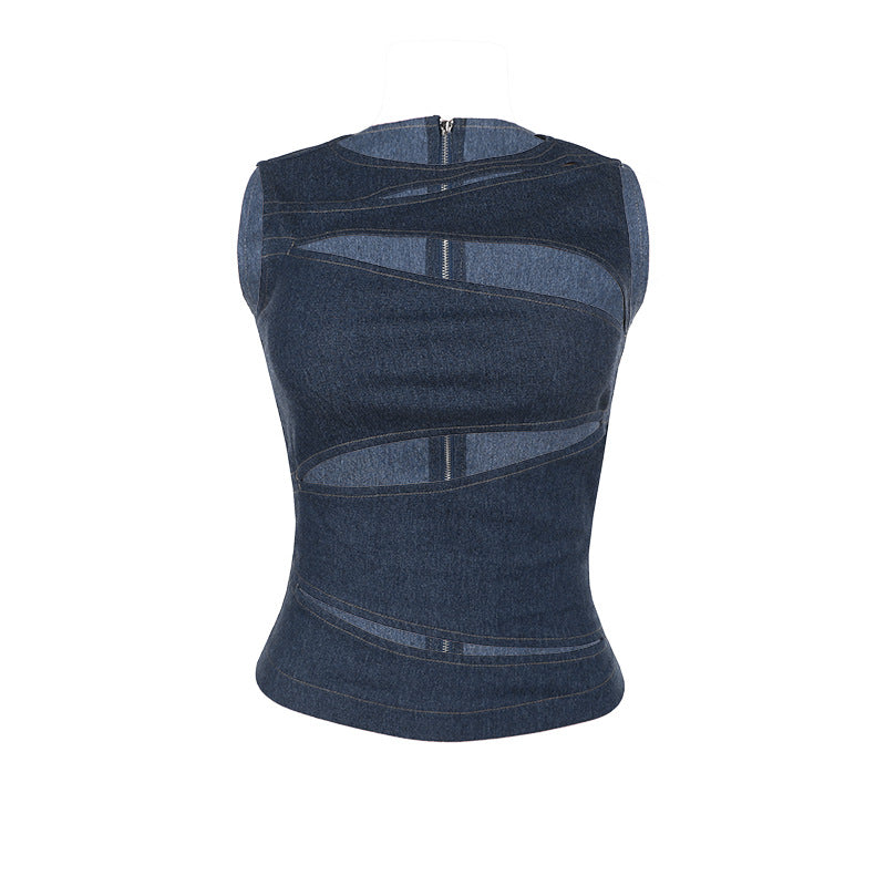 Damen Oberteil mit raffinierten Cut-Out-Design Drune