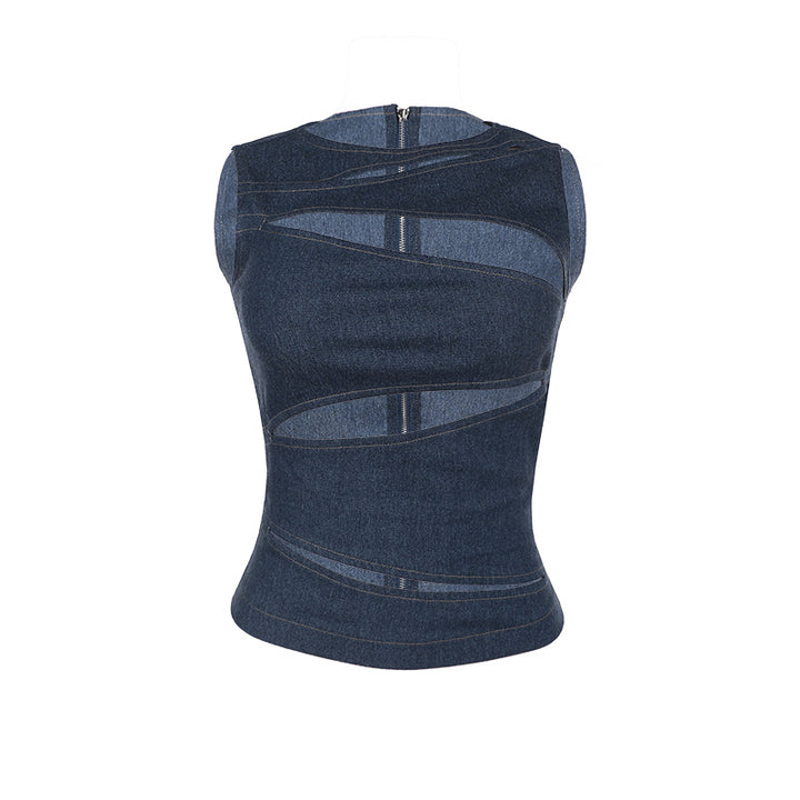Damen Oberteil mit raffinierten Cut-Out-Design Drune