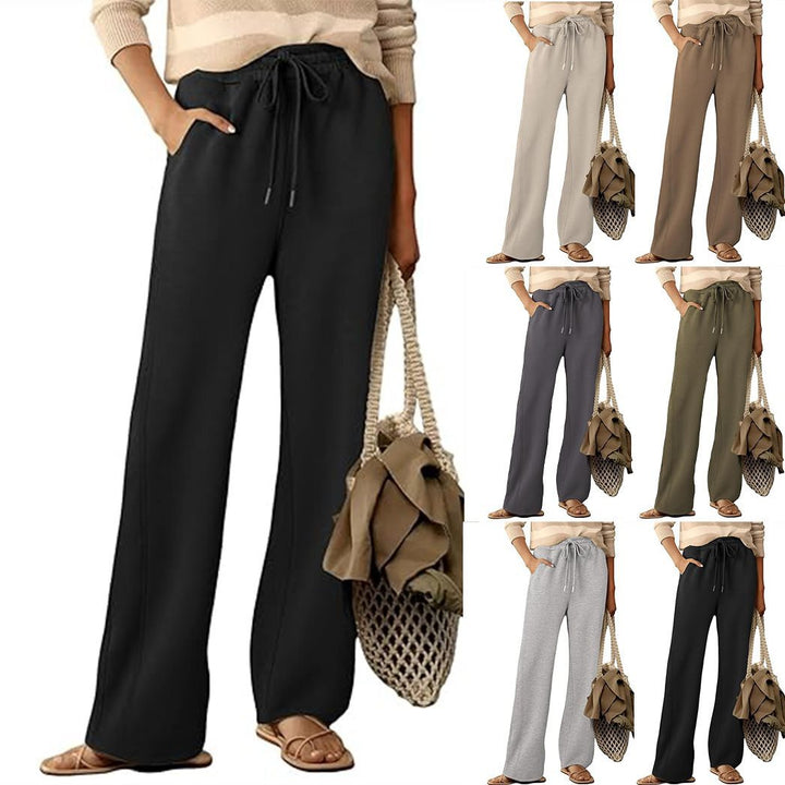 Damen Bequeme und lässige Freizeithose mit elastischem Bund und seitlichen Taschen Drune