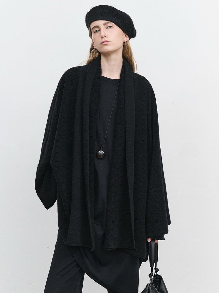 Damen eleganter strapazierfähiger Strickmantel Drune