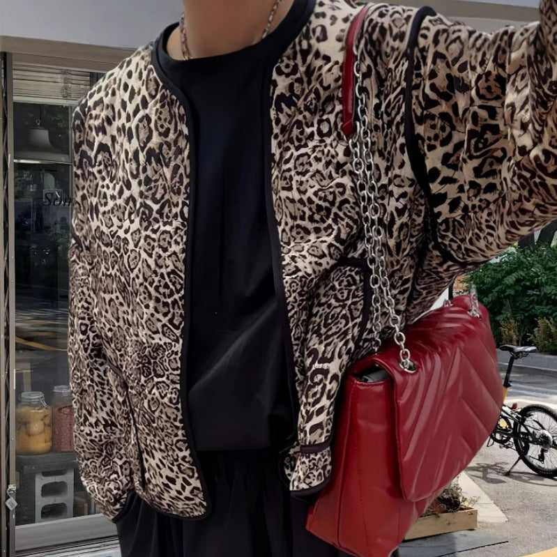 Damen attraktive Jacke im angesagten Leopardenmuster Drune
