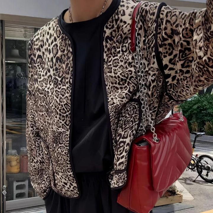 Damen attraktive Jacke im angesagten Leopardenmuster Drune