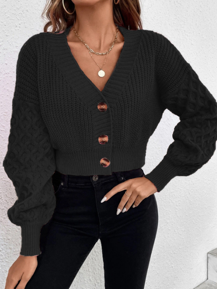 Damen Strickjacke mit Kabelmuster und formschönem Design Drune