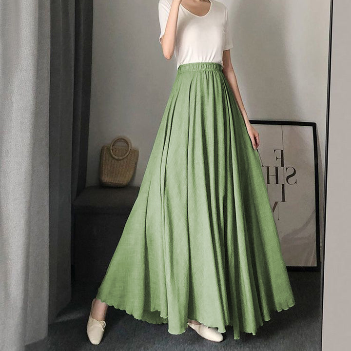 Damen Maxi-Rock mit elastischem Bund und weichem Stoff Drune