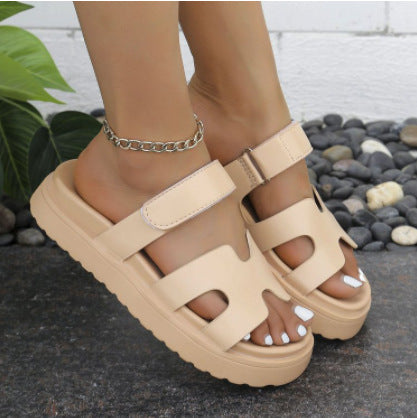 Damen lässige Riemensandalen mit ergonomischer Fußbettung und rutschfester Sohle Drune