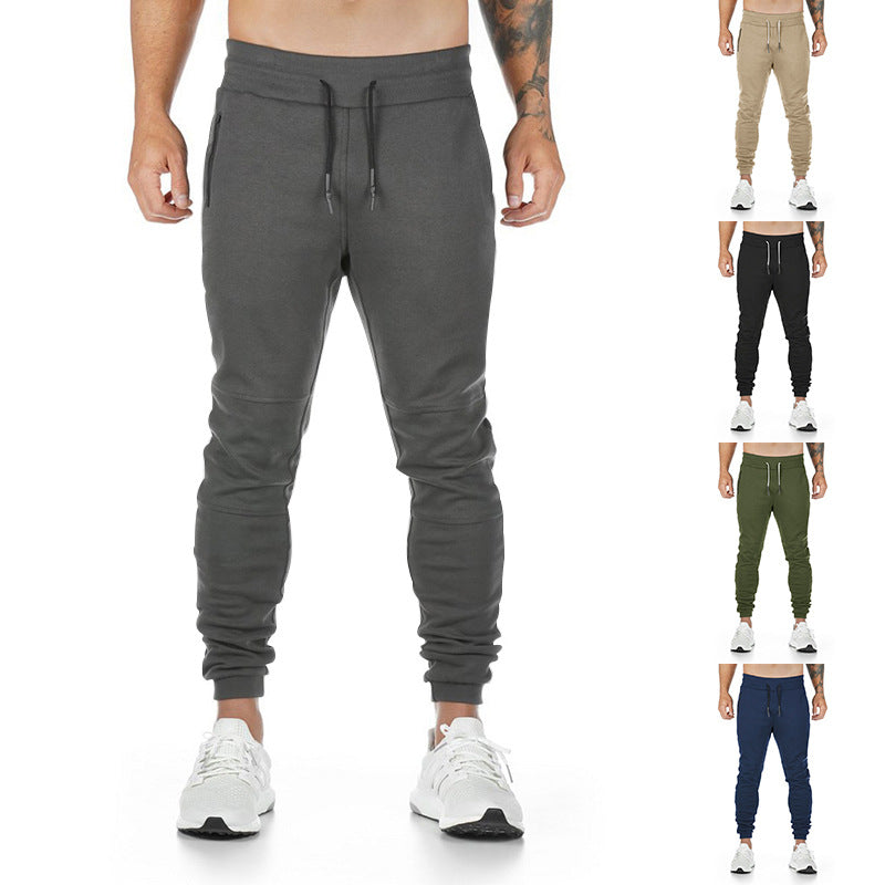 Herren Sportliche Jogginghose mit praktischen Reißverschlusstaschen und elastischem Bund Drune