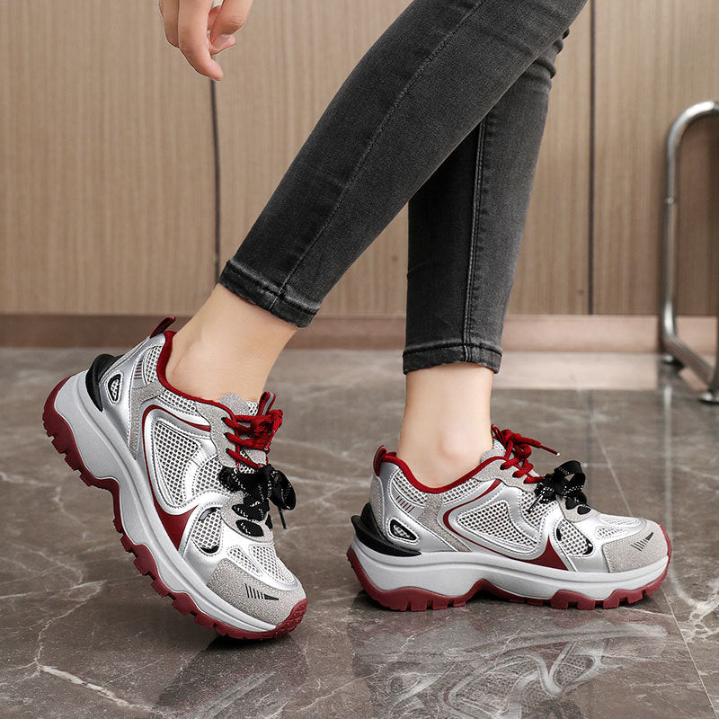 Damen Sportliche Wanderschuhe mit atmungsaktiver Mesh-Oberfläche und stabiler Sohle Drune