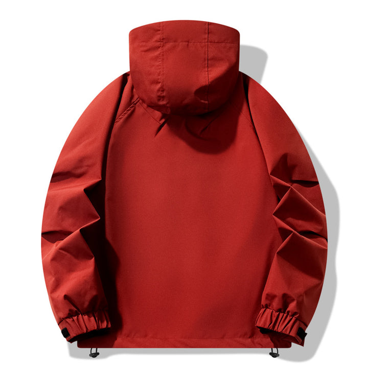 Herren technische Outdoor-Jacke mit wasserabweisendem Material und verstellbarem Kapuzendesign Drune