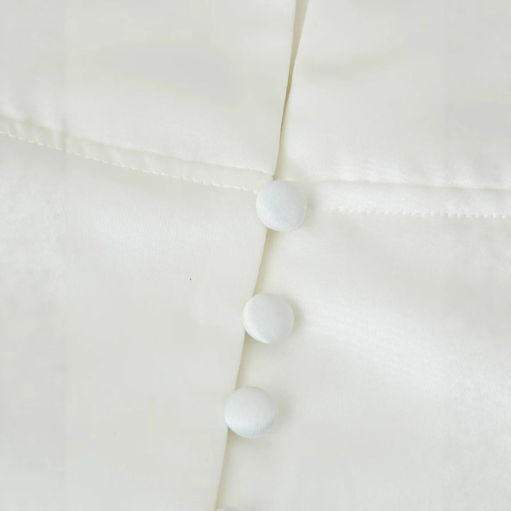 Damen elegante Blazerjacke mit modischem Stehkragen und dekorativen Knopfdetails Drune