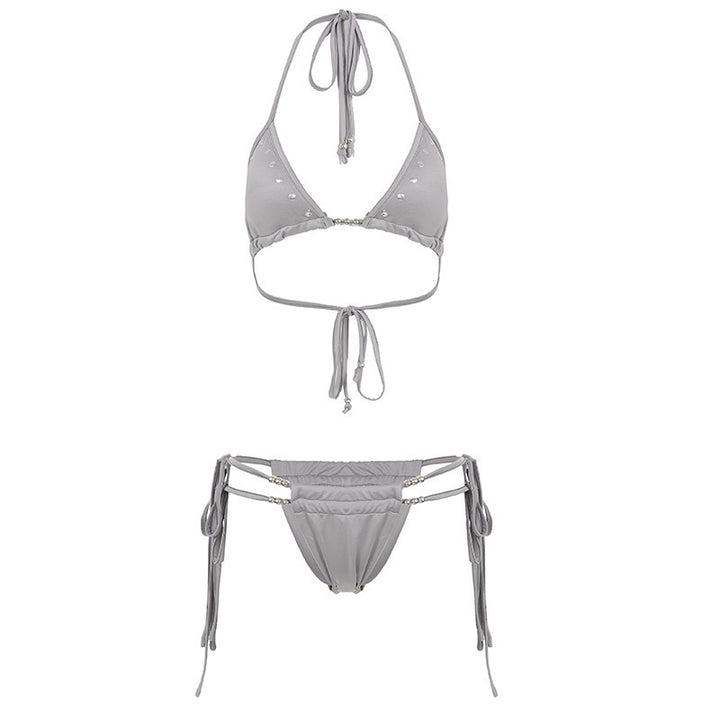 Damen Bikini-Set mit funkelnden Details und verstellbaren Trägern Drune