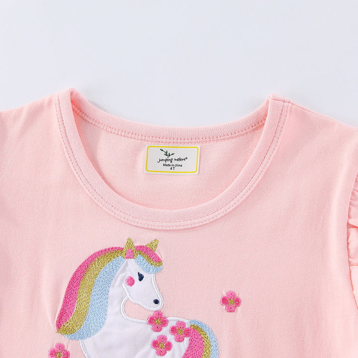 Mädchen Sommerkleid mit zauberhaftem Einhorn-Motiv Drune