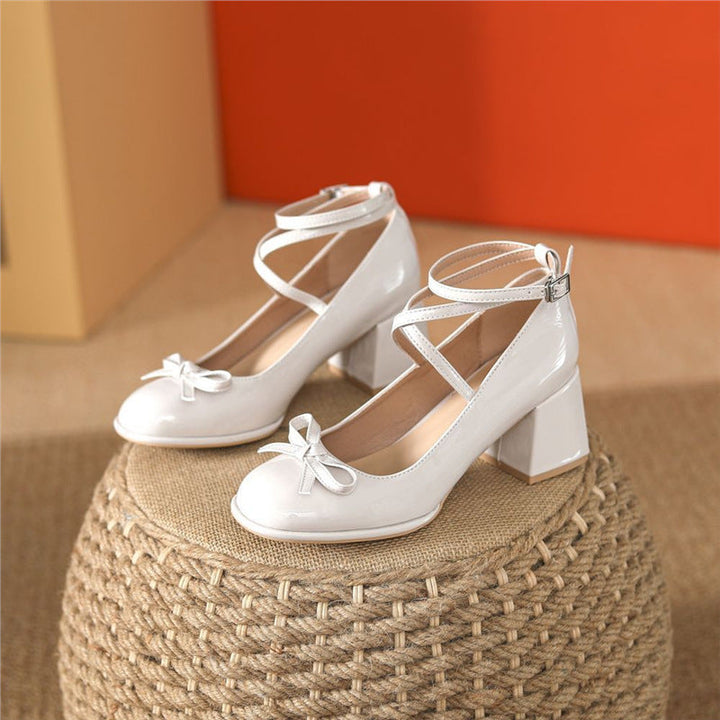 Damen elegante Slingback-Pumps mit dekorativer Schleifenapplikation Drune