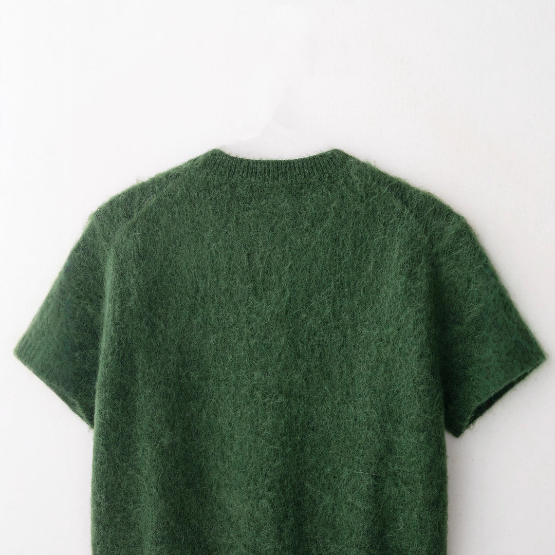 Damen leichte Kurzarm-Strickjacke Drune
