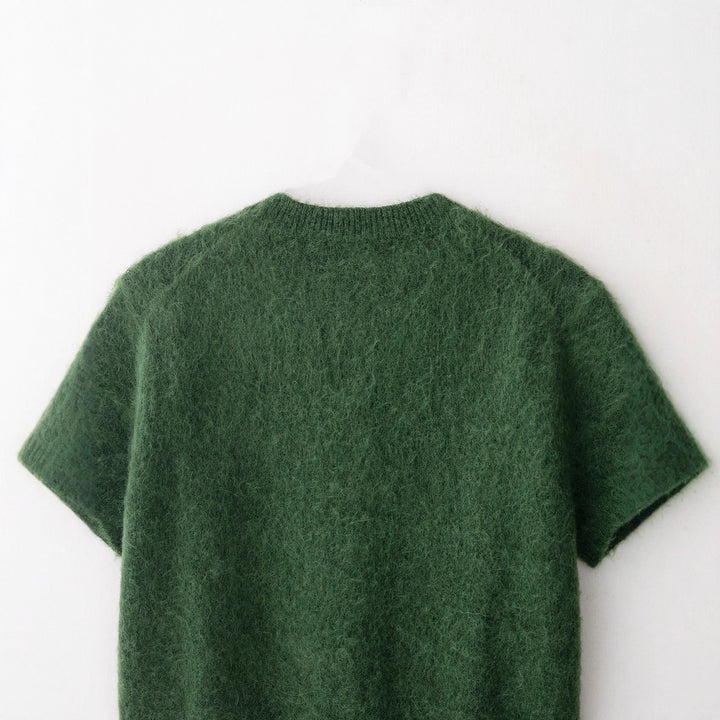 Damen leichte Kurzarm-Strickjacke Drune