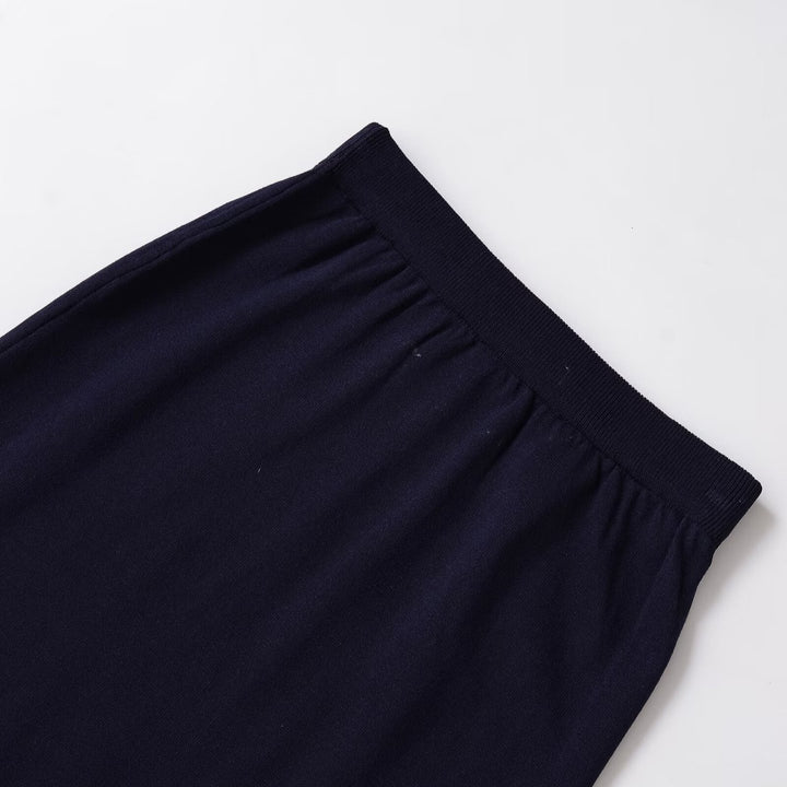 Damen Midi-Rock aus weichem Baumwollmix mit elastischem Bund Drune