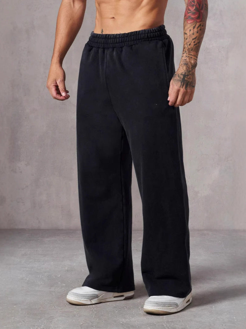 Herren Baggy Jogginghose mit elastischem Bund und seitlichen Taschen Drune
