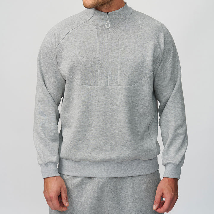 Herren Sportlicher Quarter-Zip Pullover Drune