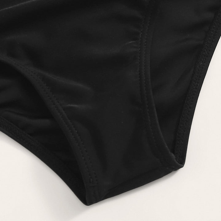 Damen asymmetrisches Bikini-Set mit elastischen Bändern Drune