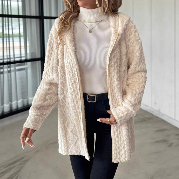 Damen Fleece-Jacke mit luxuriösem samtigem Touch Drune