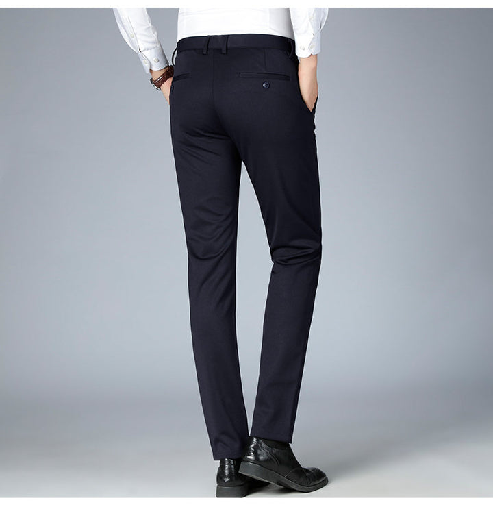 Herren elegante Anzughose mit schmalem Schnitt Drune