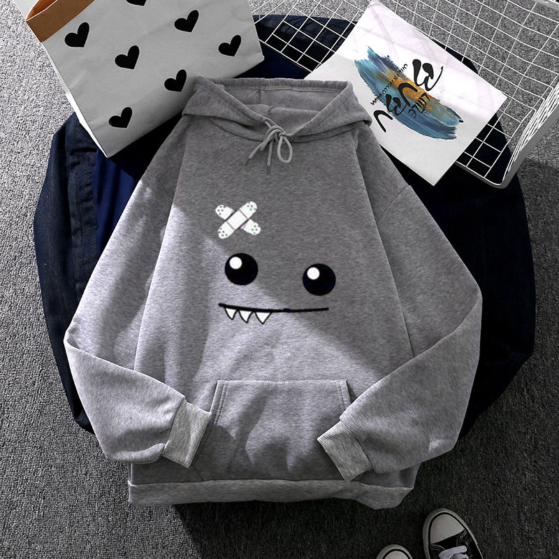 Damen Hoodie mit verspieltem Monster-Design Drune