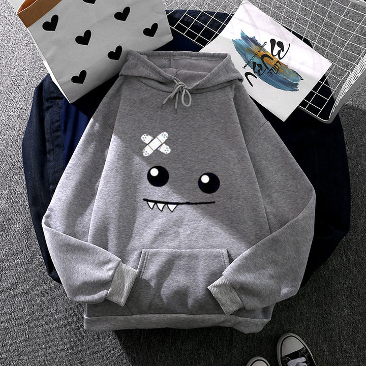 Damen Hoodie mit verspieltem Monster-Design Drune
