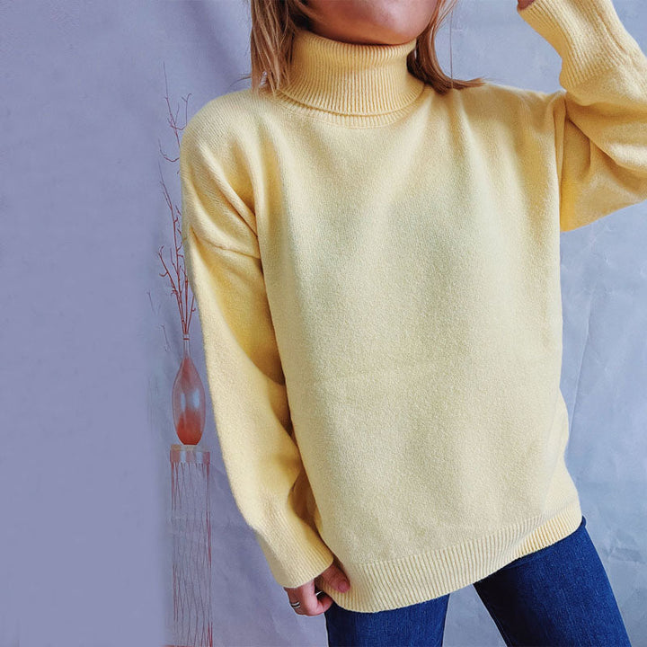 Drune | Weicher Pullover Aus Einfarbigem Strick