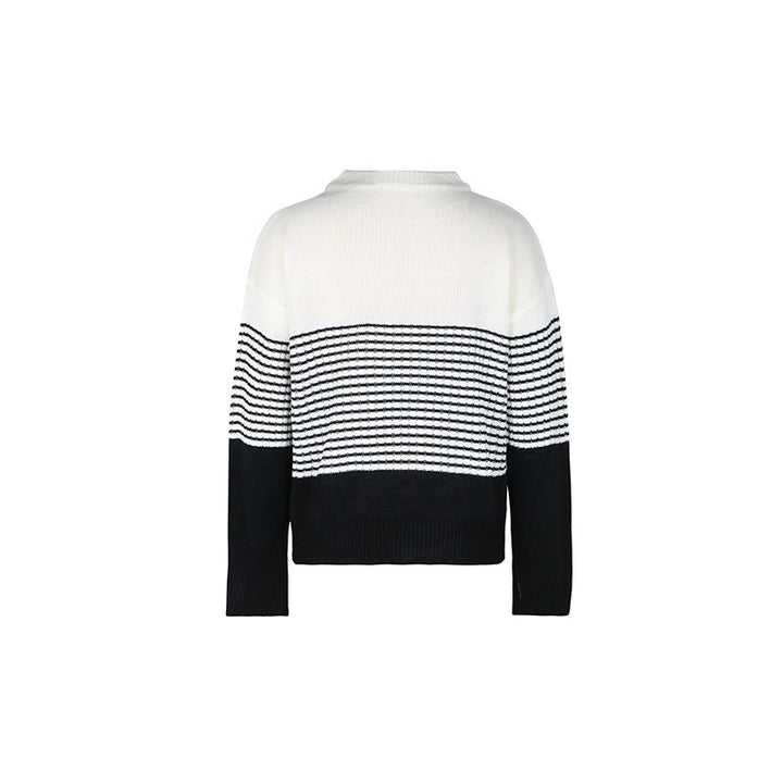 Drune | Gestreifter Strickpullover mit Elegantem Design