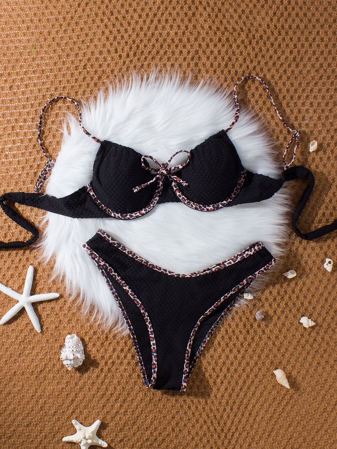 Damen Push-Up Bikini mit tierischem Akzent Drune