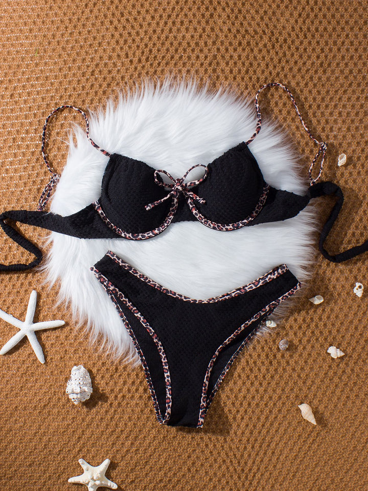 Damen Push-Up Bikini mit tierischem Akzent Drune