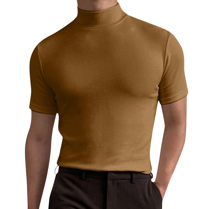 Herren Elegantes Poloshirt mit Stehkragen Drune