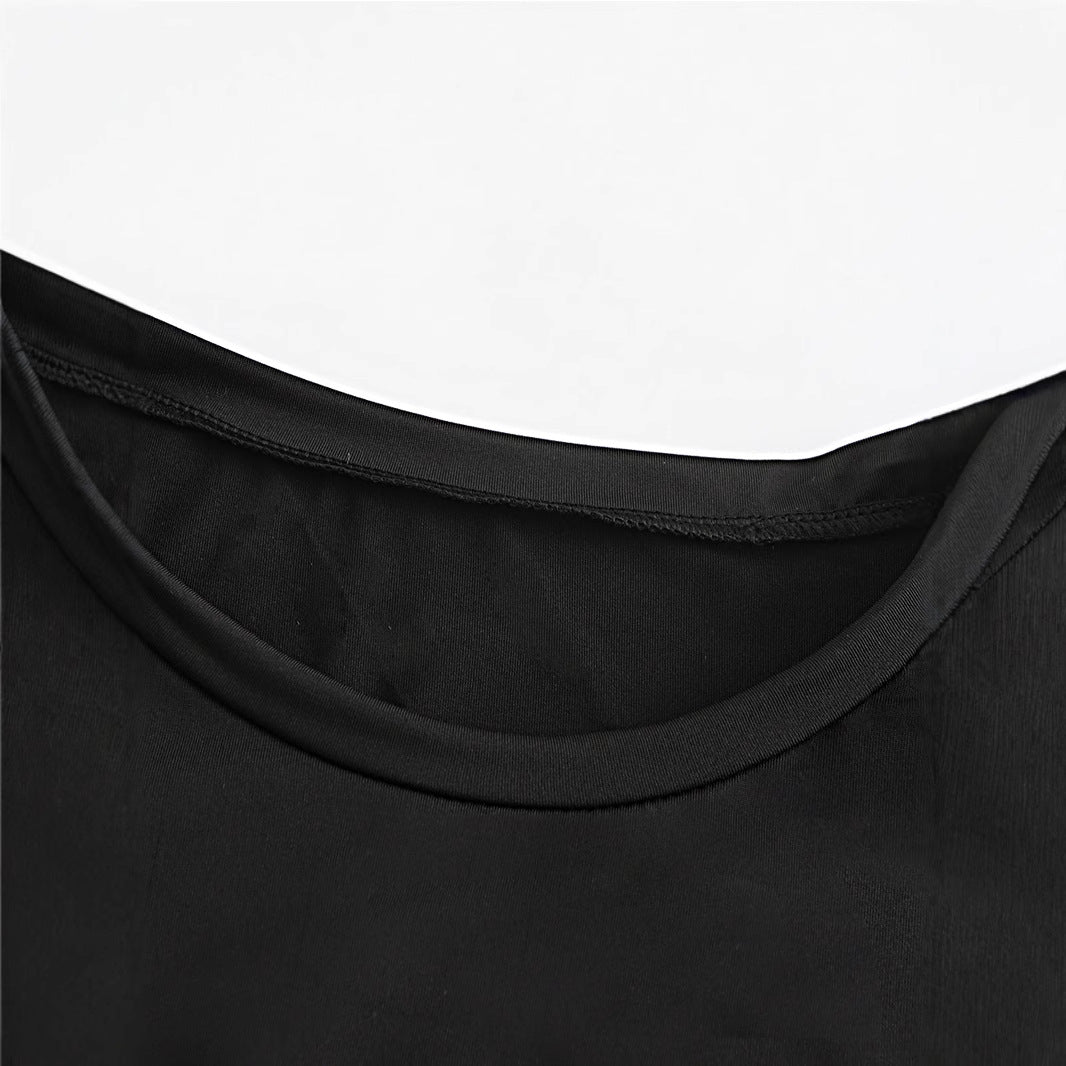 Damen Crop-T-Shirt mit fröhlichem Kirschmotiv Drune
